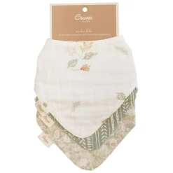 Bibs + Burps-Crane Baby Willow Bib Set (3 Pack)