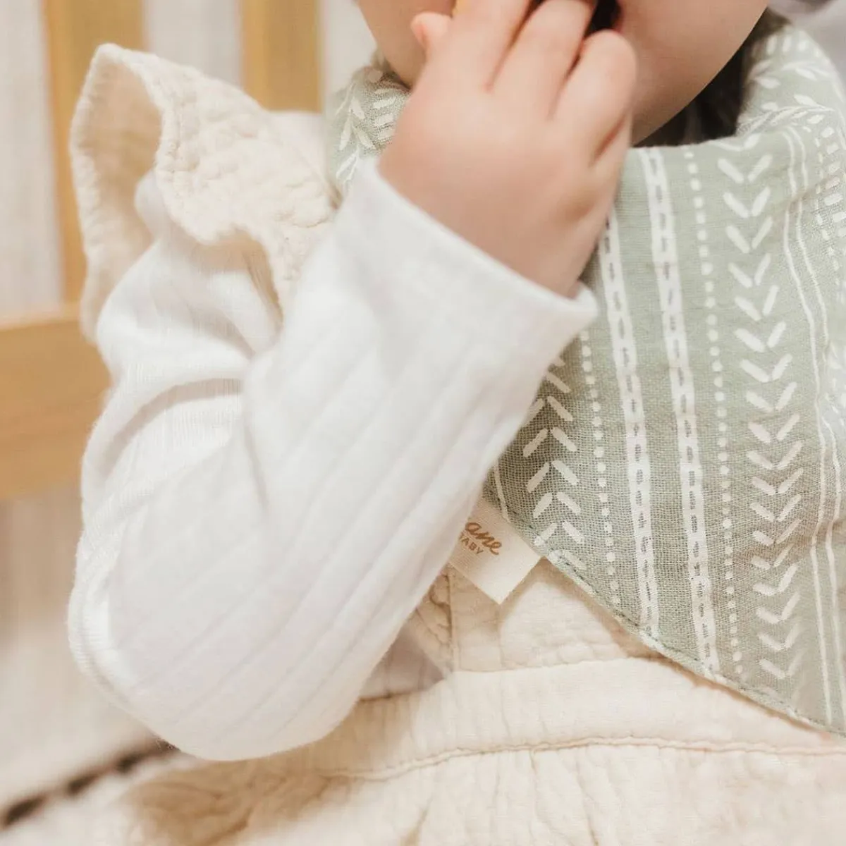 Bibs + Burps-Crane Baby Willow Bib Set (3 Pack)