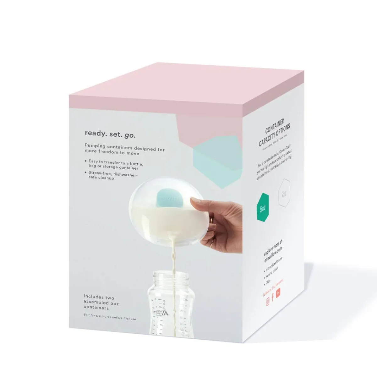 Breastmilk Storage Systems|Breast Pumps + Accessories-Willow Go Container (5 oz)