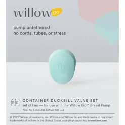 Breast Pumps + Accessories-Willow Go Container Duckbill Valves (2 Pack)