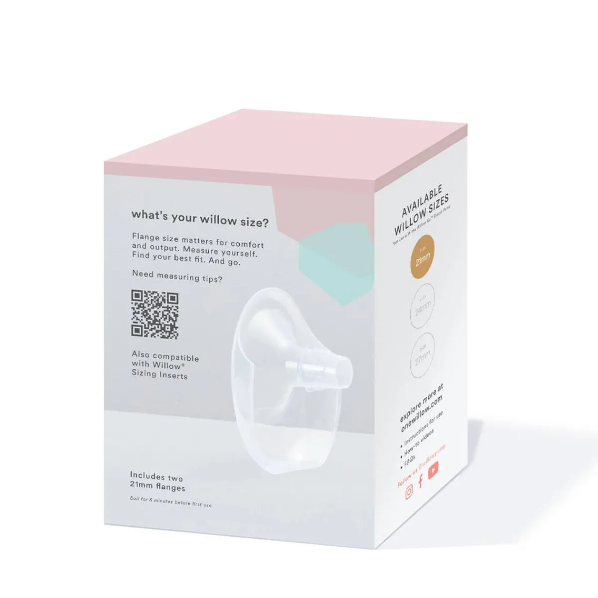 Breast Pumps + Accessories-Willow Go Flange (2 Pack)