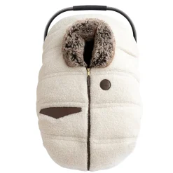 Car Seat Accessories-Petit Coulou Winter Car Seat Cover (Sherpa Jasper)