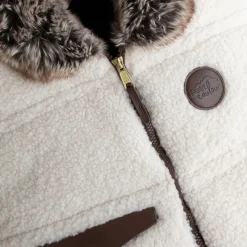 Car Seat Accessories-Petit Coulou Winter Car Seat Cover (Sherpa Jasper)