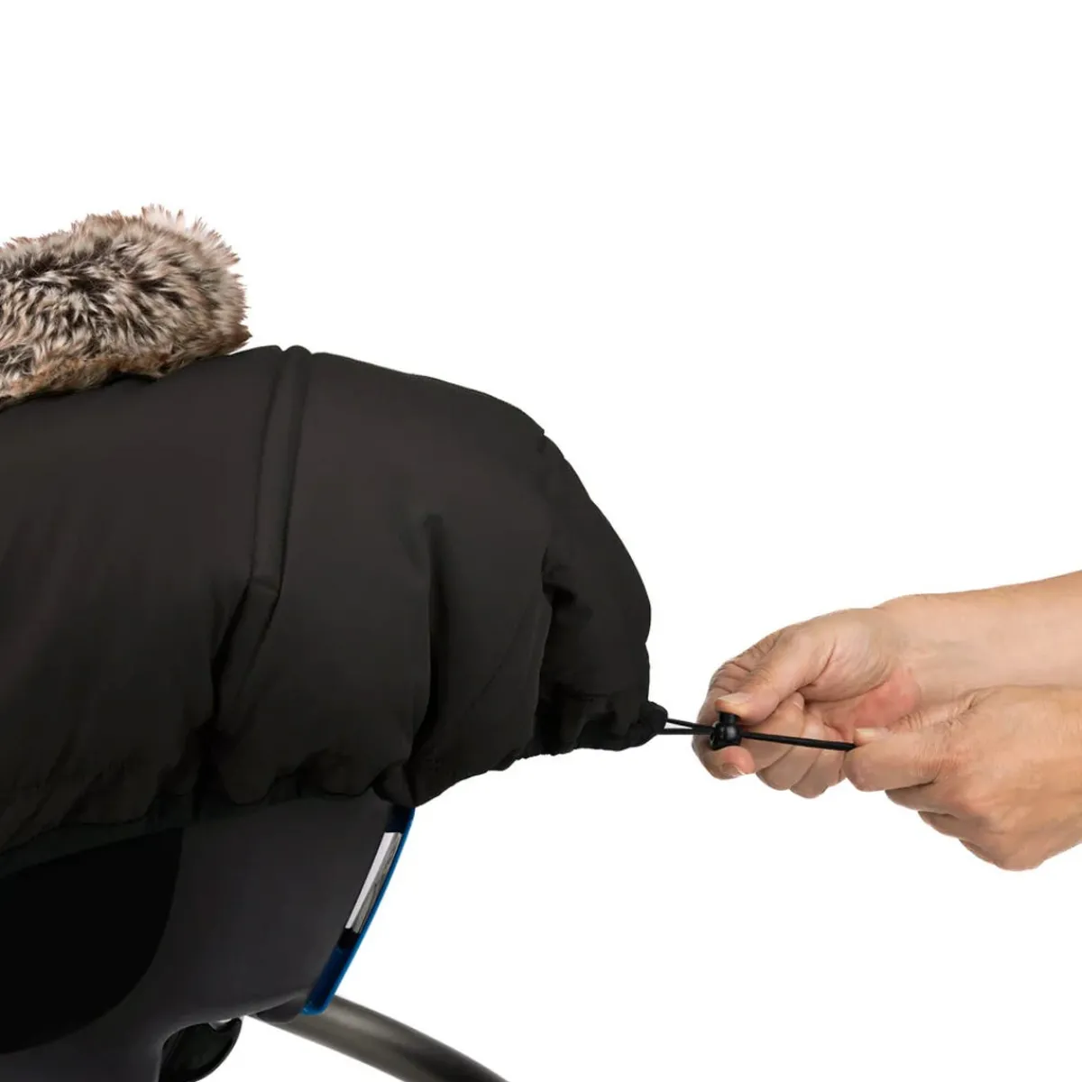 Car Seat Accessories-Petit Coulou Winter Car Seat Cover (Sherpa Jasper)