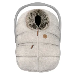 Car Seat Accessories-Petit Coulou Winter Car Seat Cover (Wool Selenite)