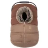Car Seat Accessories-Petit Coulou Winter Car Seat Cover (Wool Choco-Caramel)