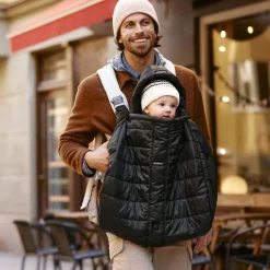 Baby Carriers-BABYBJÖRN Winter Cover for Baby Carrier Black
