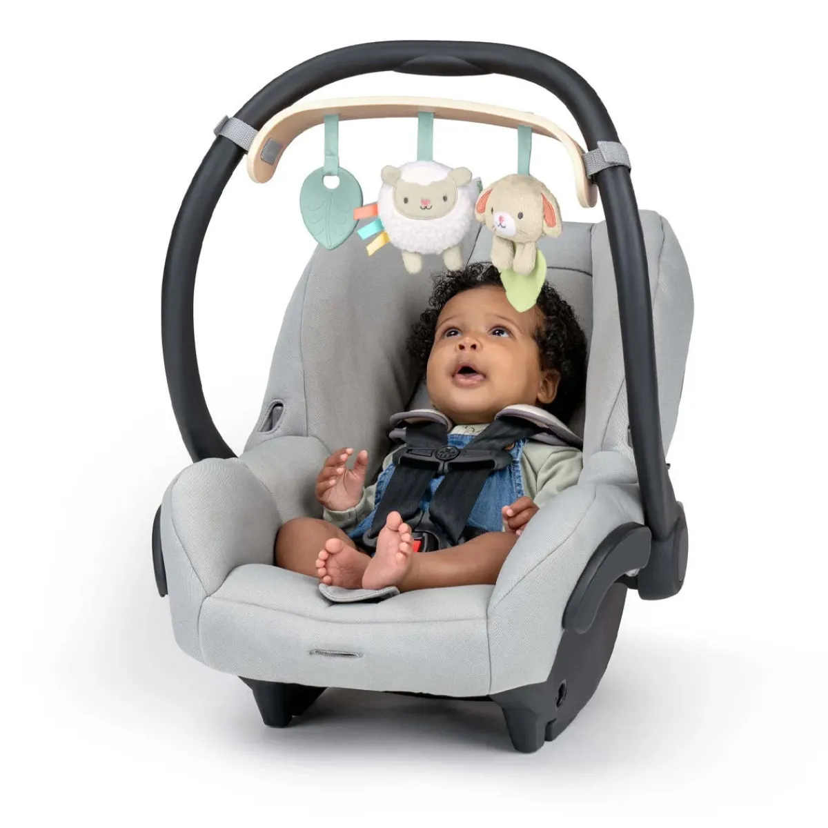 Stroller Toys-Ingenuity Wonder & Wood Carrier Toy Bar