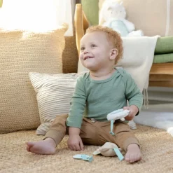 Stroller Toys-Ingenuity Wonder & Wood Carrier Toy Bar