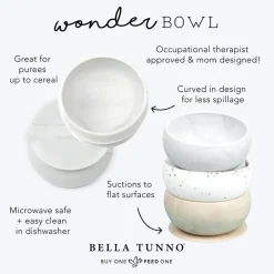 Kids Plates + Bowls|Grip + Suction Dishes-Bella Tunno Wonder Bowl