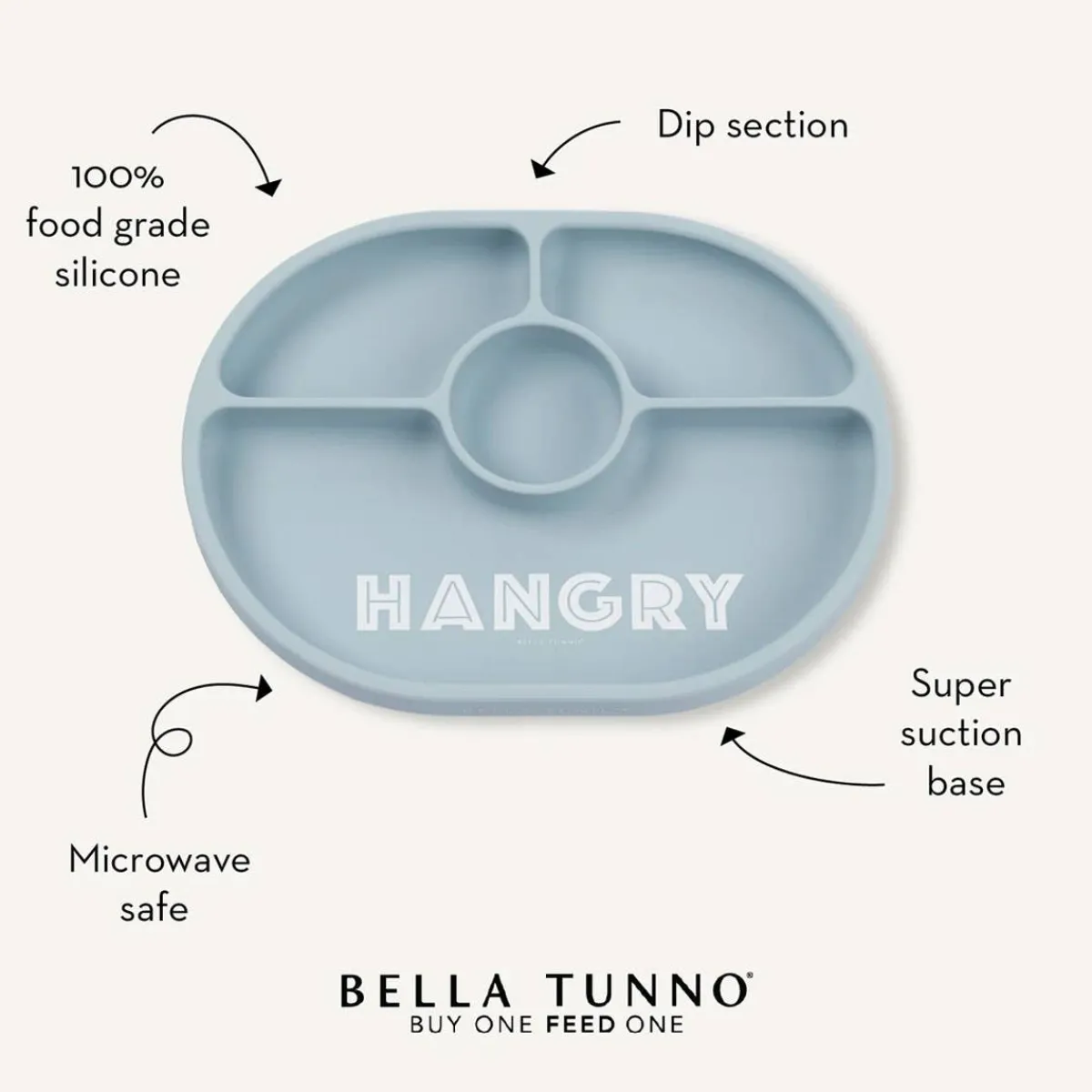 Kids Plates + Bowls|Grip + Suction Dishes-Bella Tunno Wonder Plate