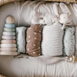 Wooden Toys|Stack + Nest Toys-Nouka Wood & Silicone Stacker