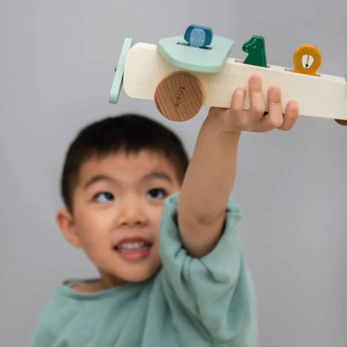 Cars + Trucks|Wooden Toys-Trixie Wooden Animal Airplane