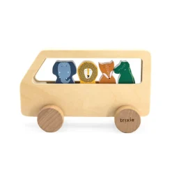 Cars + Trucks|Wooden Toys-Trixie Wooden Animal Bus