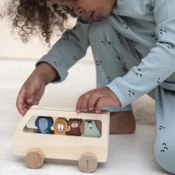 Cars + Trucks|Wooden Toys-Trixie Wooden Animal Bus