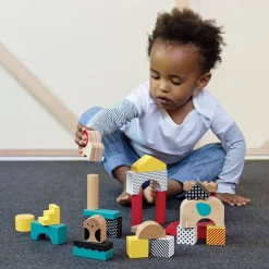 Wooden Toys|Blocks + Shape Sorters-Petit Collage Wooden Blocks
