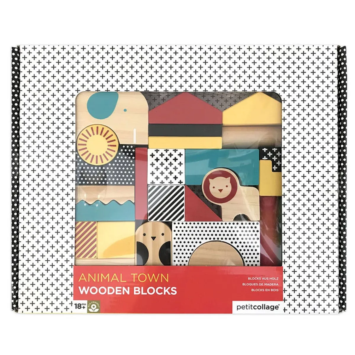 Wooden Toys|Blocks + Shape Sorters-Petit Collage Wooden Blocks