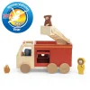 Cars + Trucks|Wooden Toys-Trixie Wooden Fire Truck