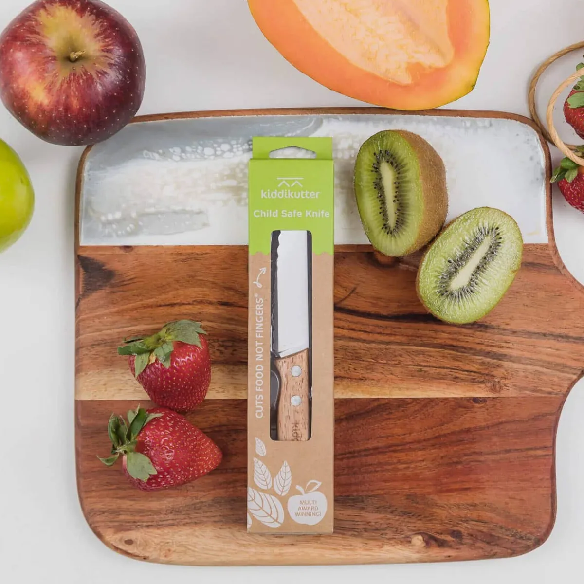 Kids Utensils|Toddler Training Utensils-Kiddikutter Wooden Knife
