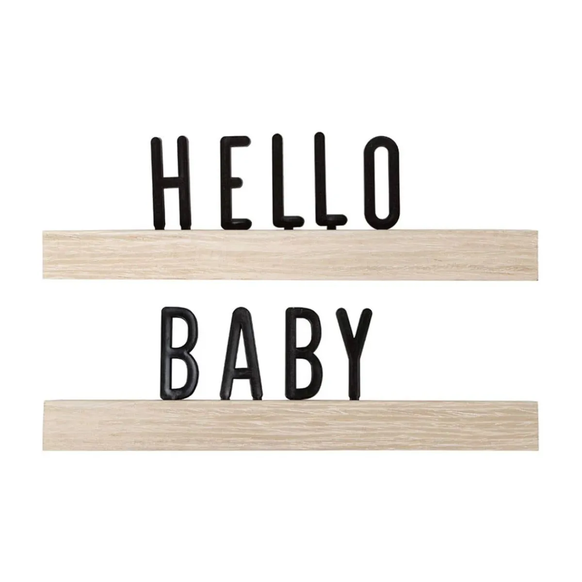 Decorative Objects-Pearhead Wooden Letter Ledge