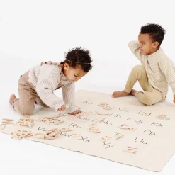 Play + Learn Toys-Gathre Wooden Letters Natural
