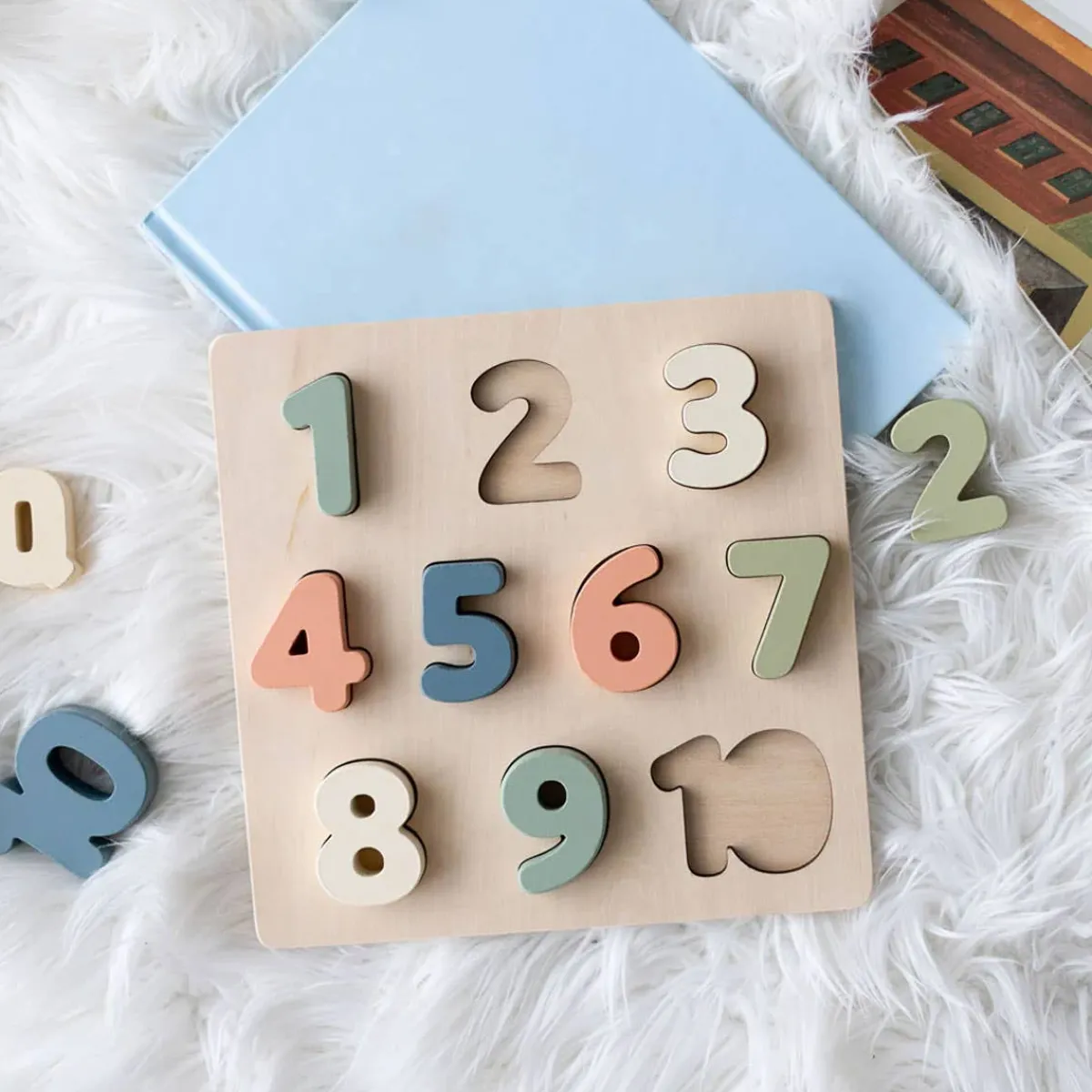 Puzzles|Wooden Toys-Pearhead Wooden Number Puzzle