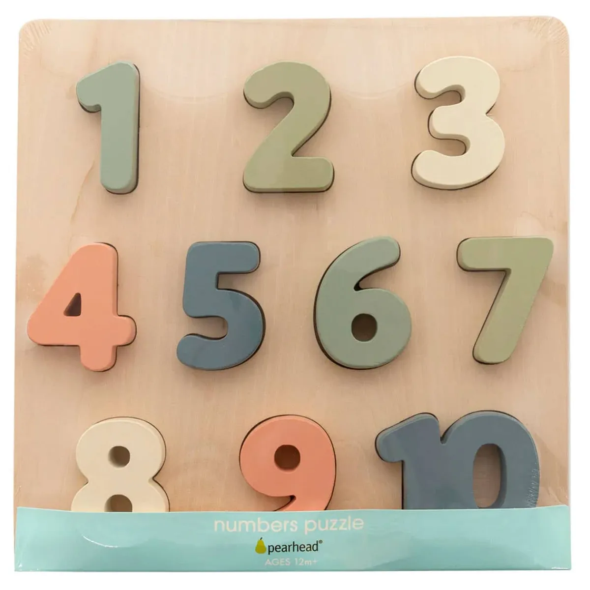 Puzzles|Wooden Toys-Pearhead Wooden Number Puzzle