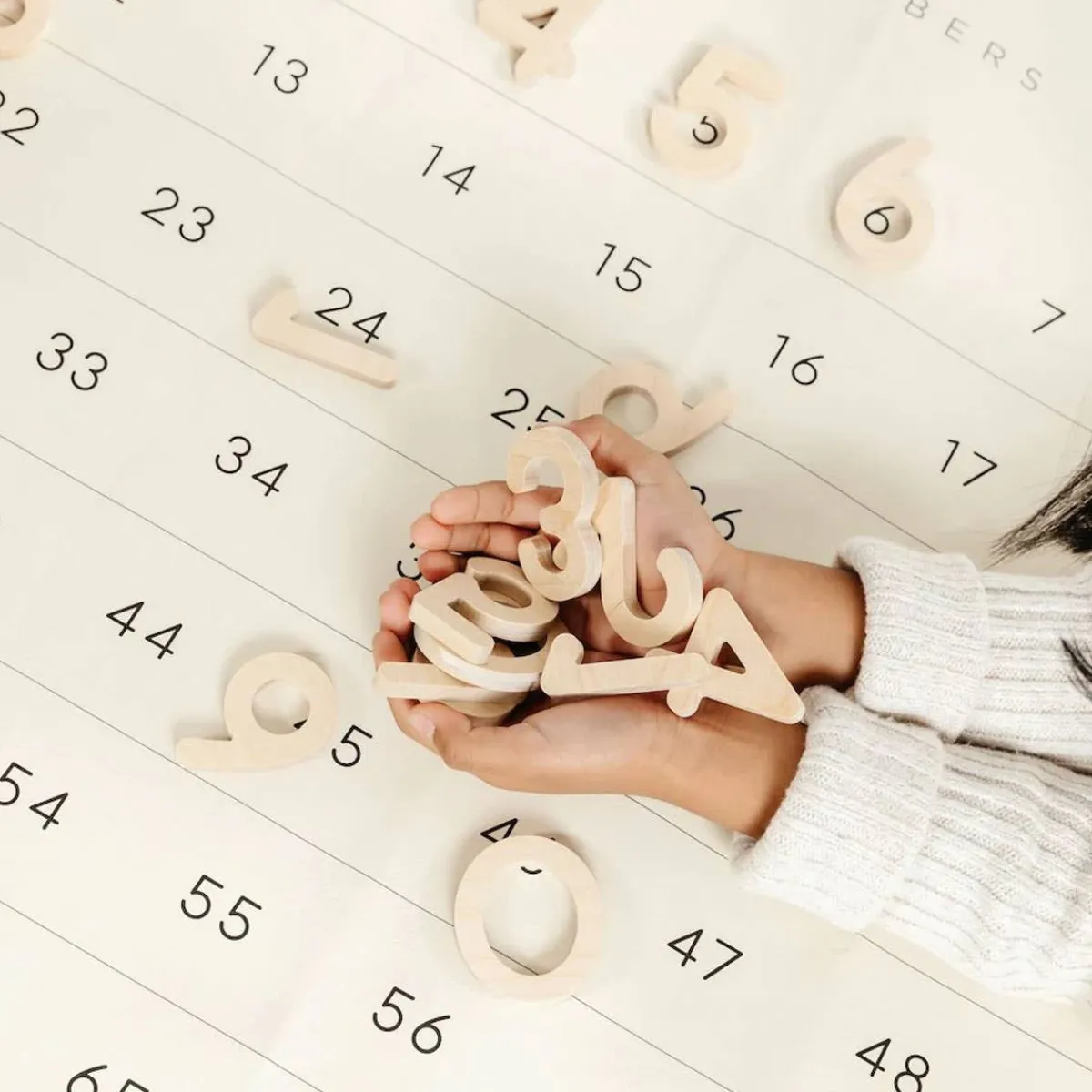Play + Learn Toys-Gathre Wooden Numbers