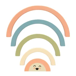 Wooden Toys|Stack + Nest Toys-Pearhead Wooden Rainbow Stacking Toy