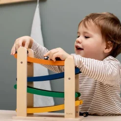 Cars + Trucks|Wooden Toys-Trixie Wooden Ramp Racer with 4 Cars
