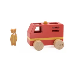 Cars + Trucks|Wooden Toys-Trixie Wooden Small Fire Truck