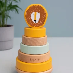 Wooden Toys|Stack + Nest Toys-Trixie Wooden Stacking Toy