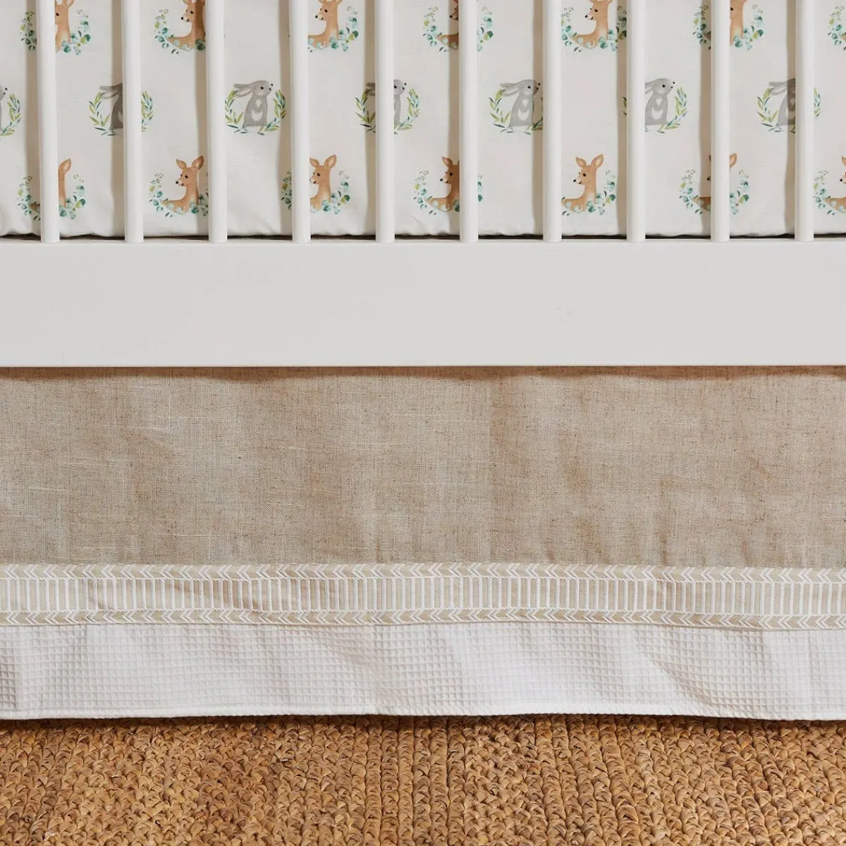 Crib Bedding Sets-Levtex Baby Woodland Pals 5 Piece Crib Set