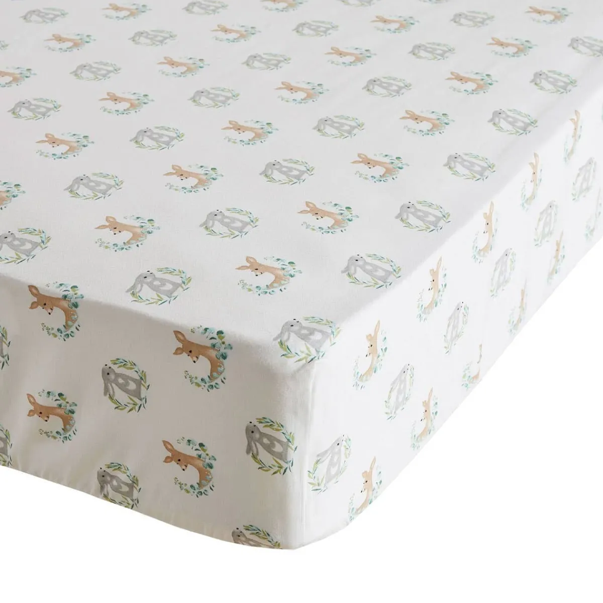Crib Bedding Sets-Levtex Baby Woodland Pals 5 Piece Crib Set