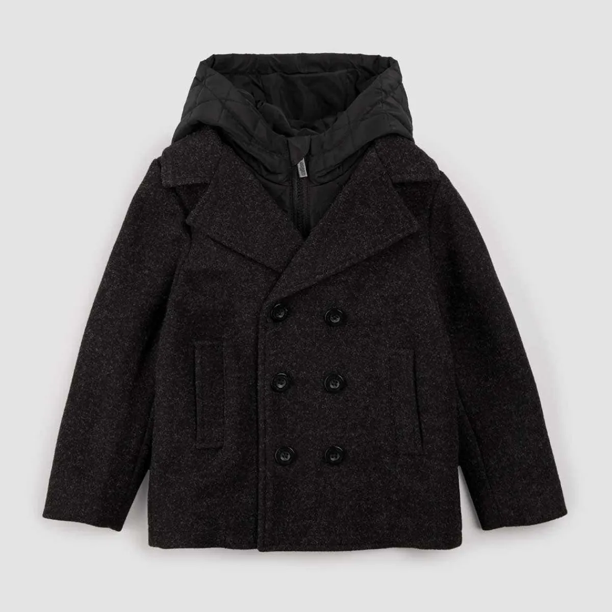 Winter Coats-miles the label. Wool Coat with Removable Hood