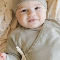 Pajamas-Quincy Mae Wrap Top + Footed Pant Set