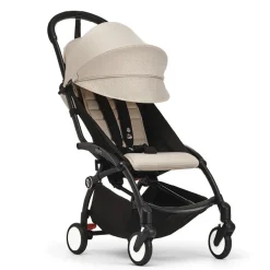 Travel Strollers-Stokke YOYO3® Stroller Bundle (6+) Bonpoint Beige Black/Bonpoint Beige