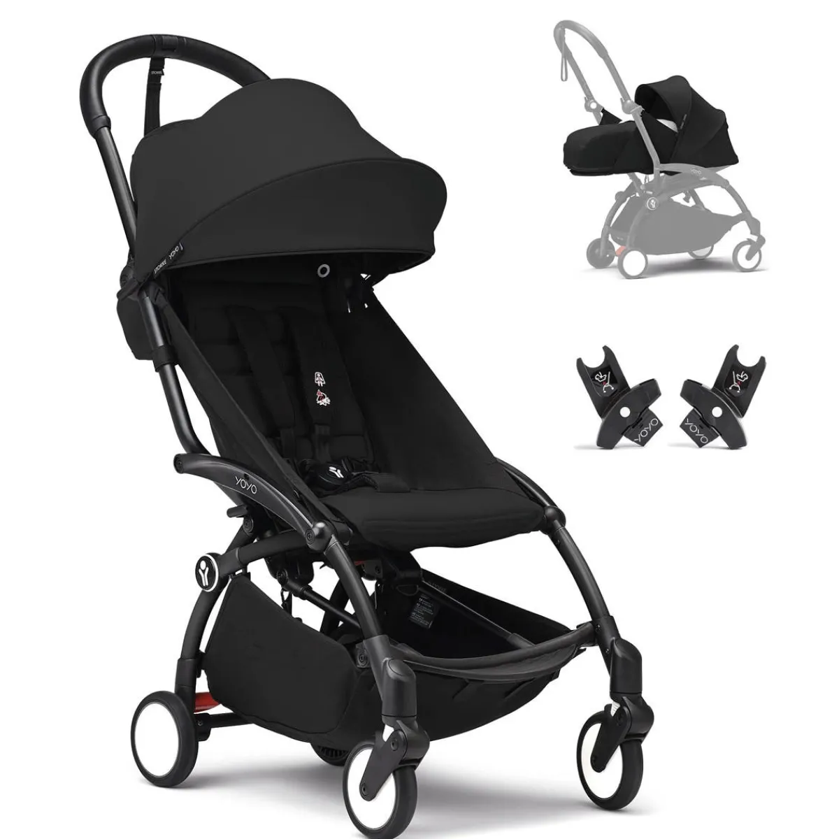 Stroller Bundles-Stokke YOYO3® Stroller Bundle (Newborn 0+ to Toddler 6+) Black/Black