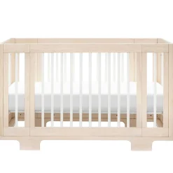 Wck Exclusive Furniture|Convertible Cribs-Babyletto Yuzu 8-in-1 Crib with All-Stages Conversion Kits - Washed Natural with White