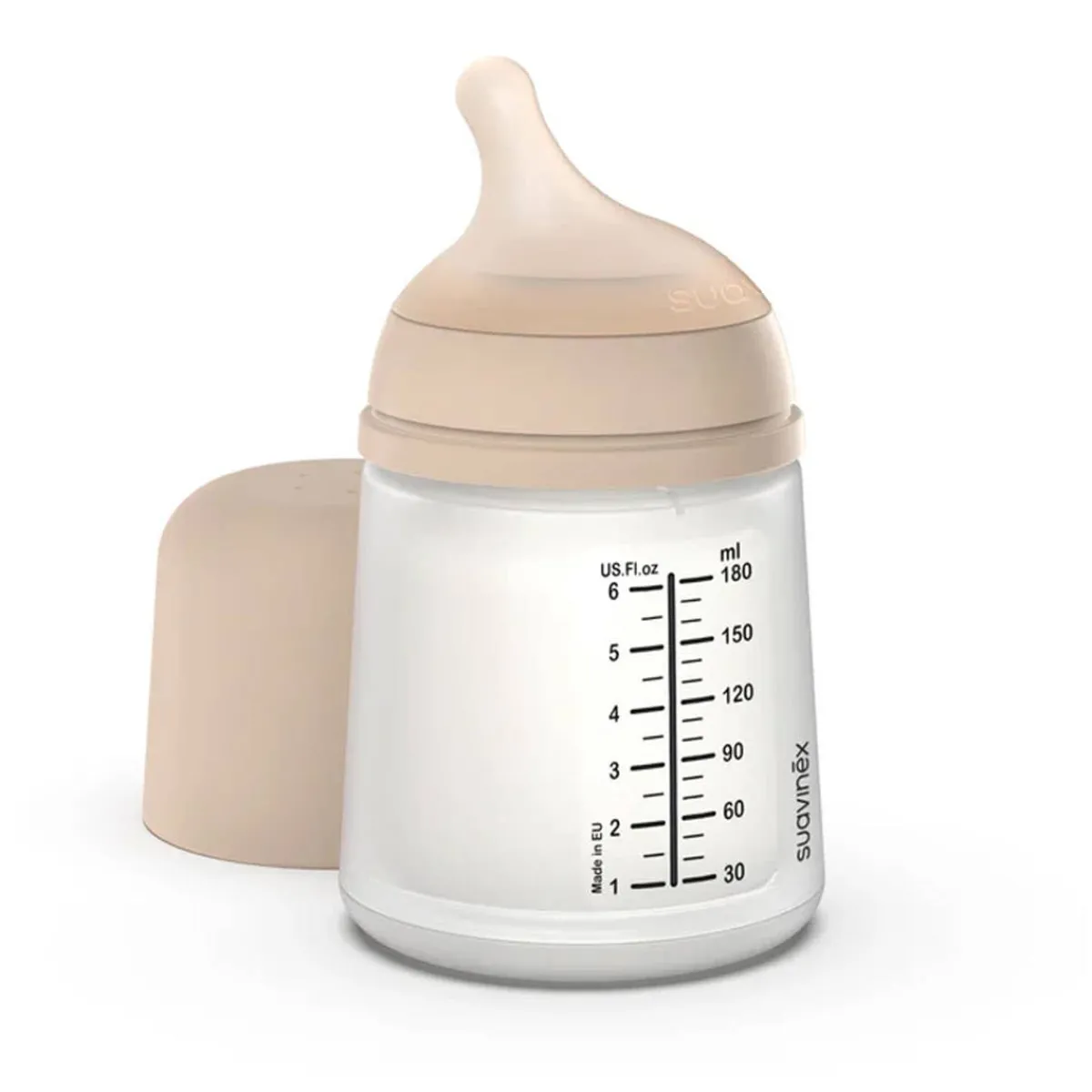 Baby Bottles-Suavinex Zero.Zero Anti Colic Bottle (6 oz)