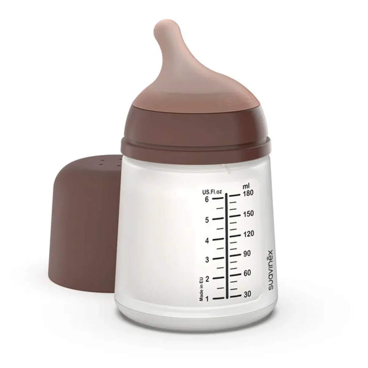 Baby Bottles-Suavinex Zero.Zero Anti Colic Bottle (6 oz)