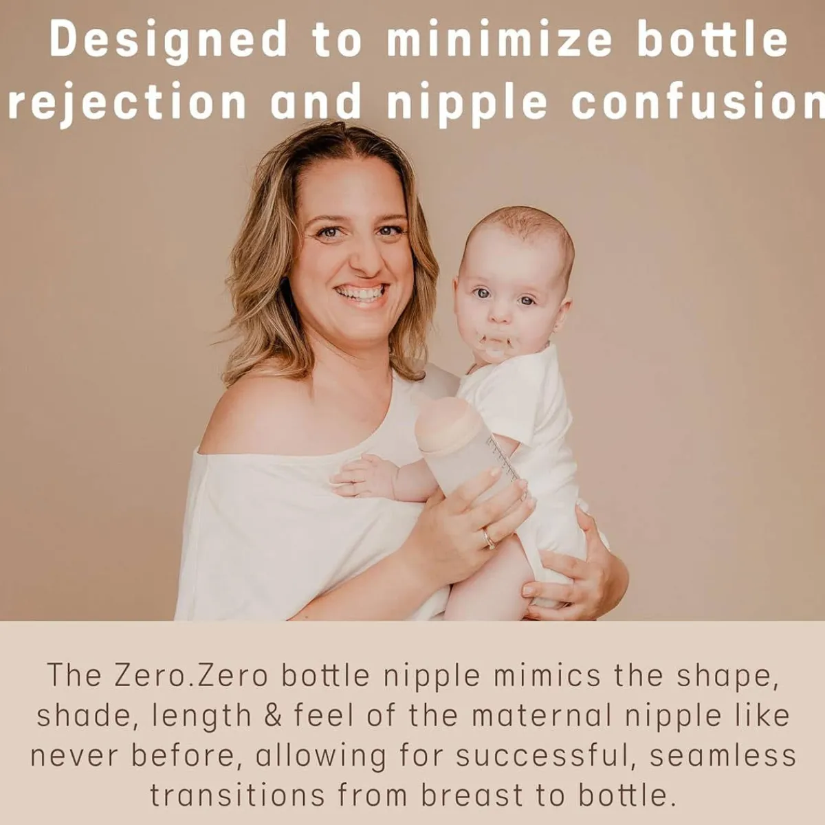 Nipples + Bottle Accessories-Suavinex Zero.Zero Nipples Dense Flow (6M+) 2 Pack