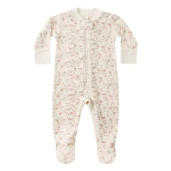 Onesies|Sleepers-Quincy Mae Zip Long Sleeve Footie