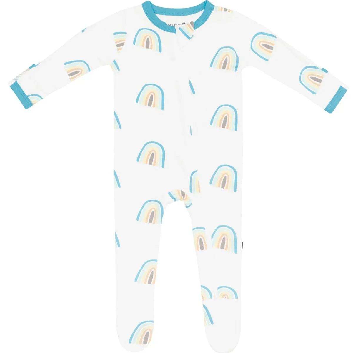 Onesies|Sleepers-Kyte Baby Zippered Footie (Rainbow)