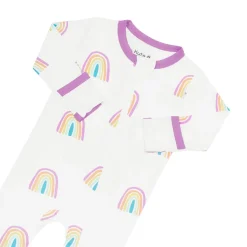 Onesies|Sleepers-Kyte Baby Zippered Footie (Rainbow)