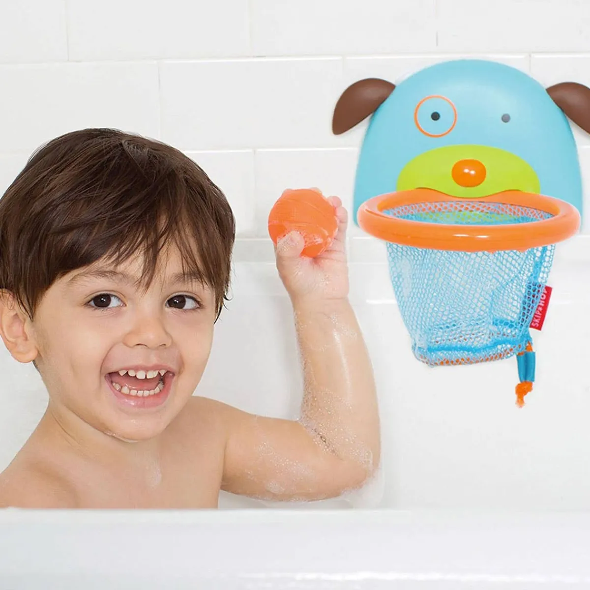 Bath Toys-Skip Hop Zoo Bathtime Basketball