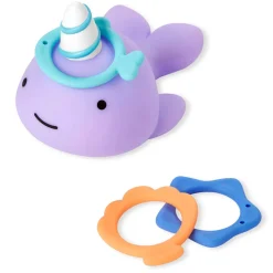 Bath Toys-Skip Hop Zoo Narwhal Ring Toss