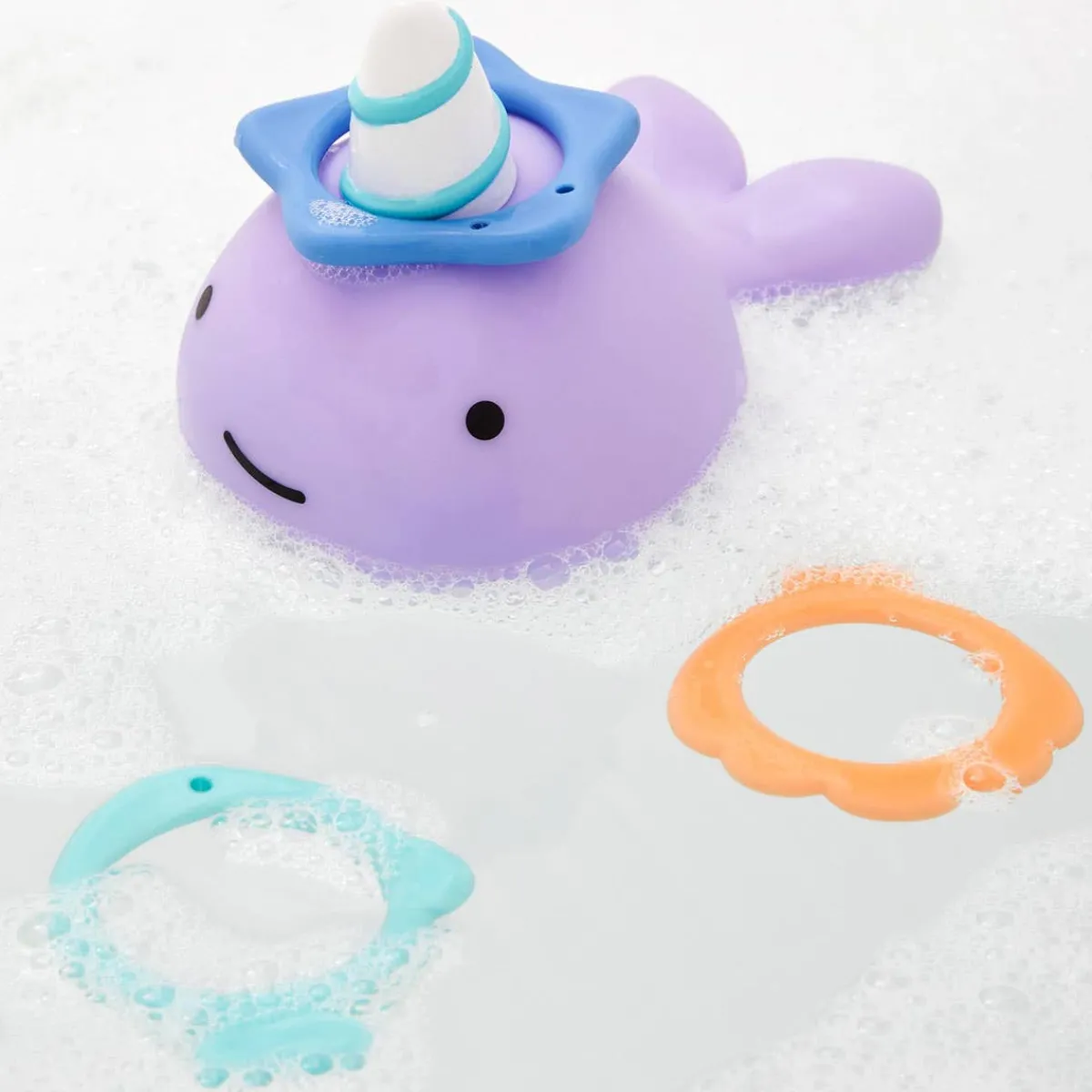 Bath Toys-Skip Hop Zoo Narwhal Ring Toss