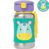 Kids Water Bottles|Sippy Cups + Straw Cups-Skip Hop Zoo Stainless Steel Bottle