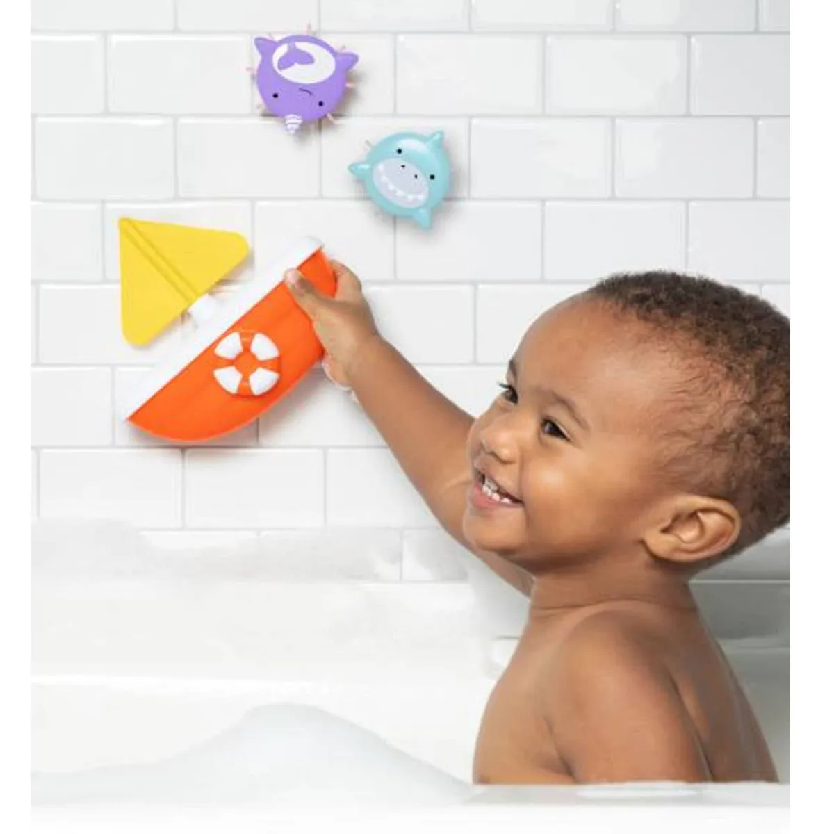 Bath Toys-Skip Hop Zoo Tip and Spin Boat